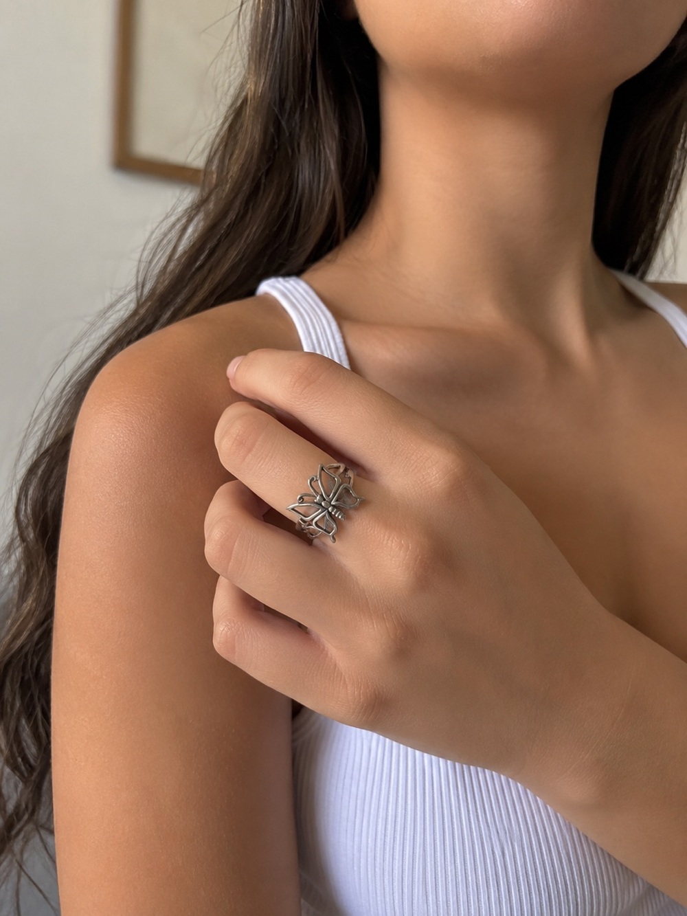.925 Butterfly Ring